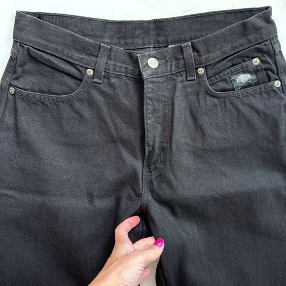 NWT Vintage Harley Davidson Classic Women's McJean Denim Black Size 12P - Picture 3 of 13